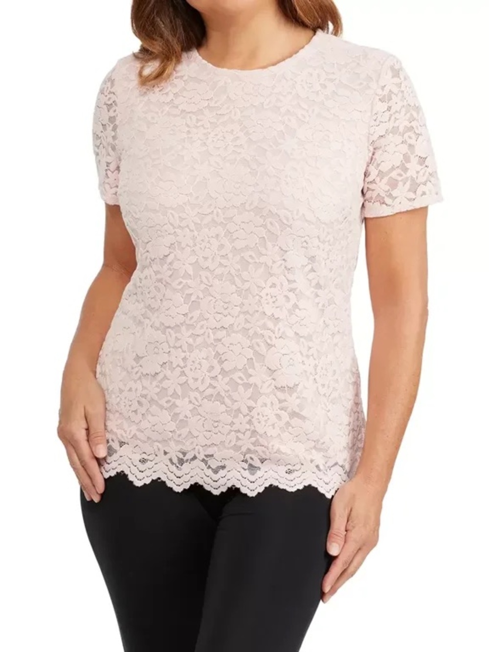 Teddi Rose Cottagecore Lace Feminine Romantic Keyhole Top Blouse Size 1X